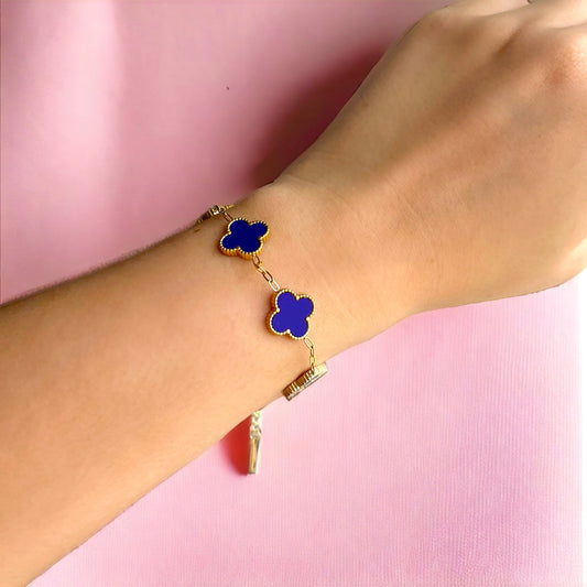 Clover Bracelet in Royal Blue